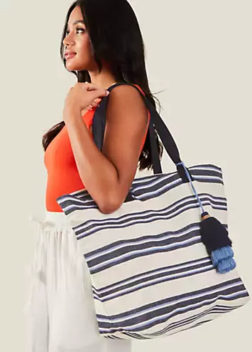 Accessorize Stripe Beach Tote Bag | Grattan