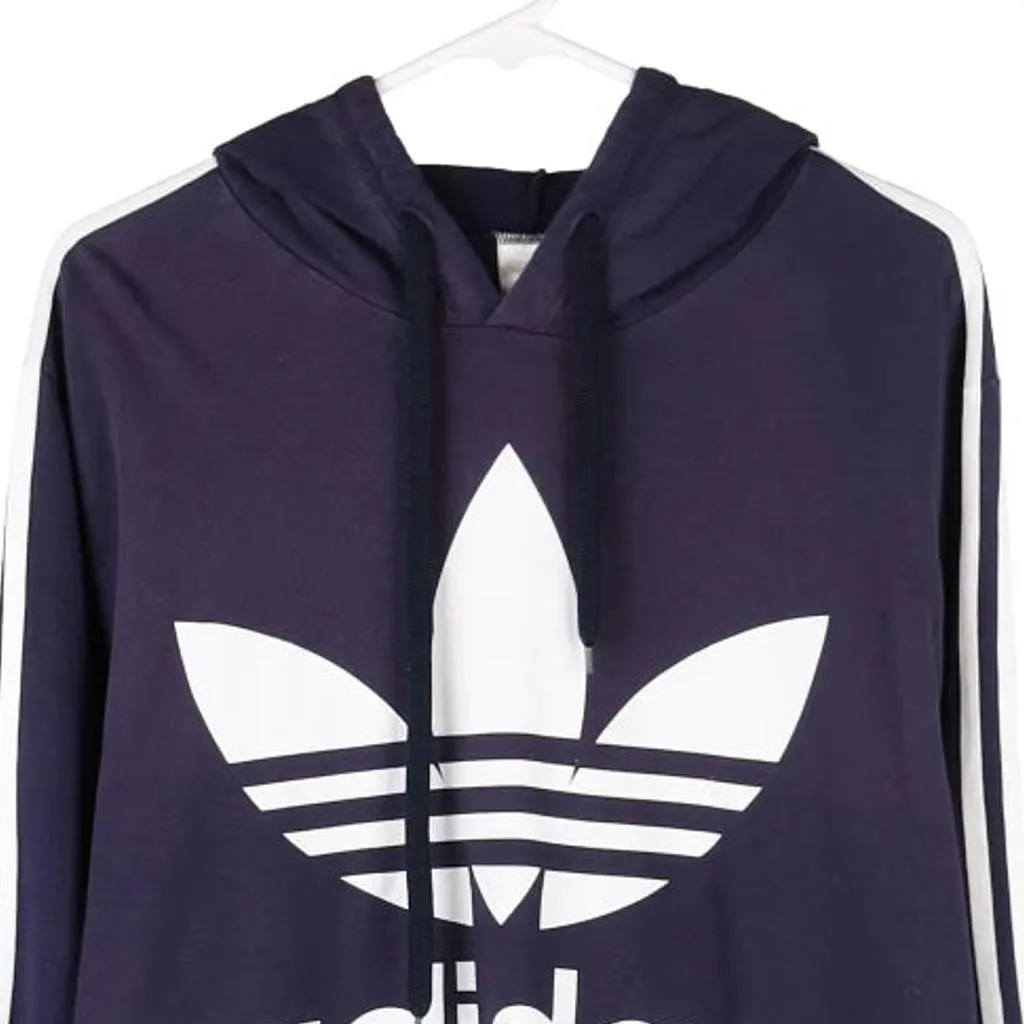 Adidas Hoodie - Large Navy Cotton