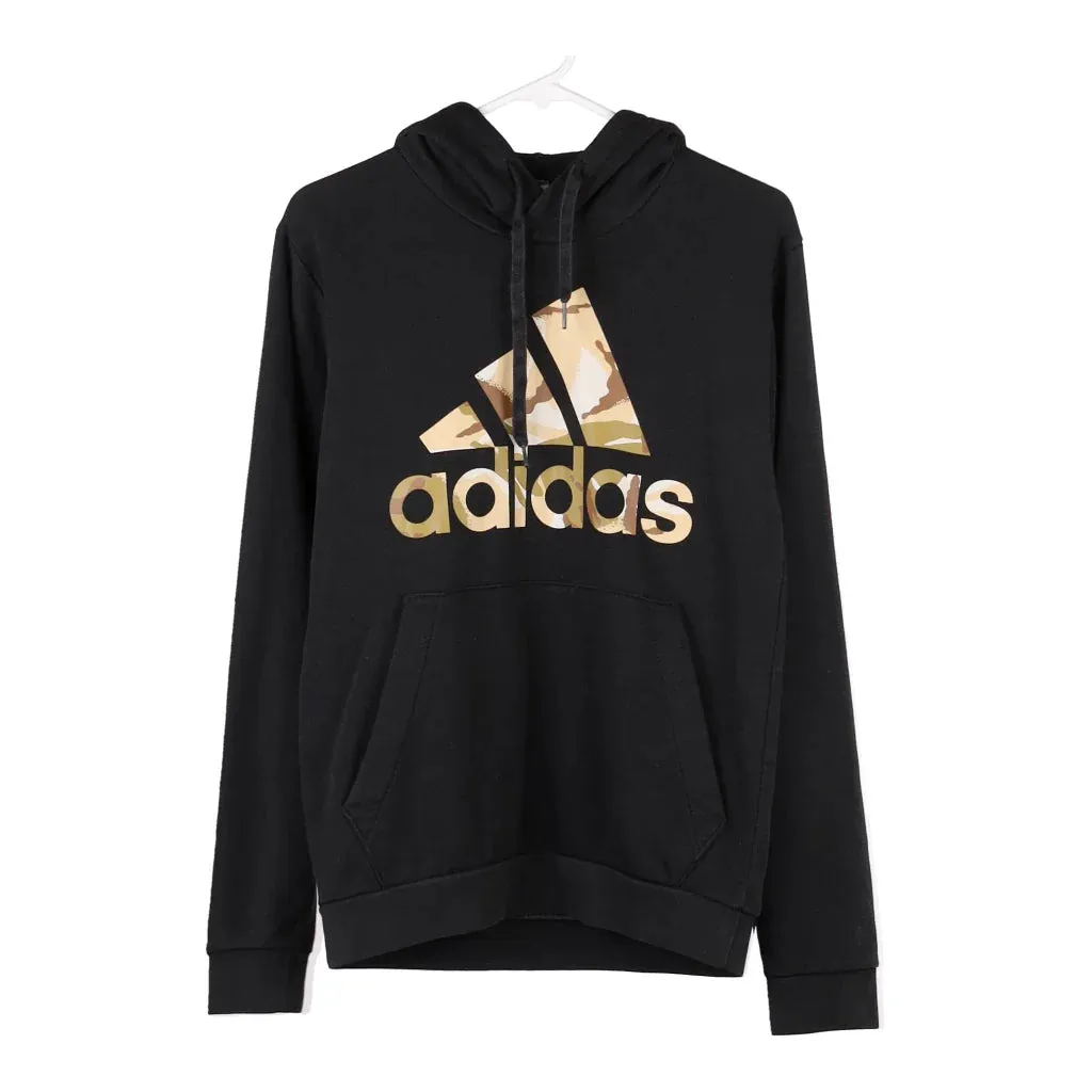 Adidas Spellout Hoodie - XS Black Cotton