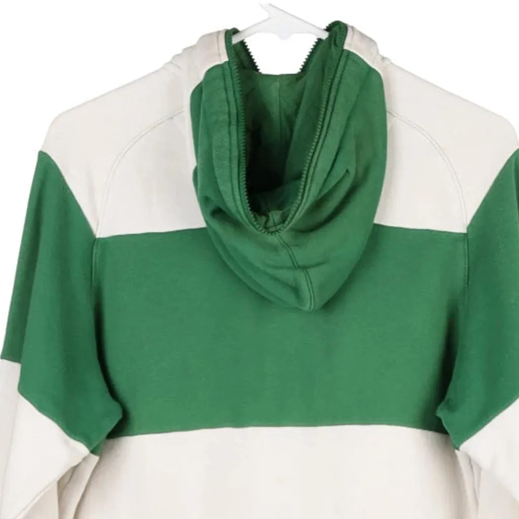 Adidas Striped Hoodie - Small Green Cotton