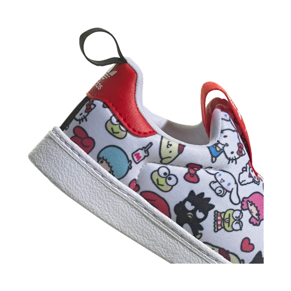 Adidas X Hello Kitty Superstar 360 Infant Cloud White / Vivid Red / Core Black HQ4092