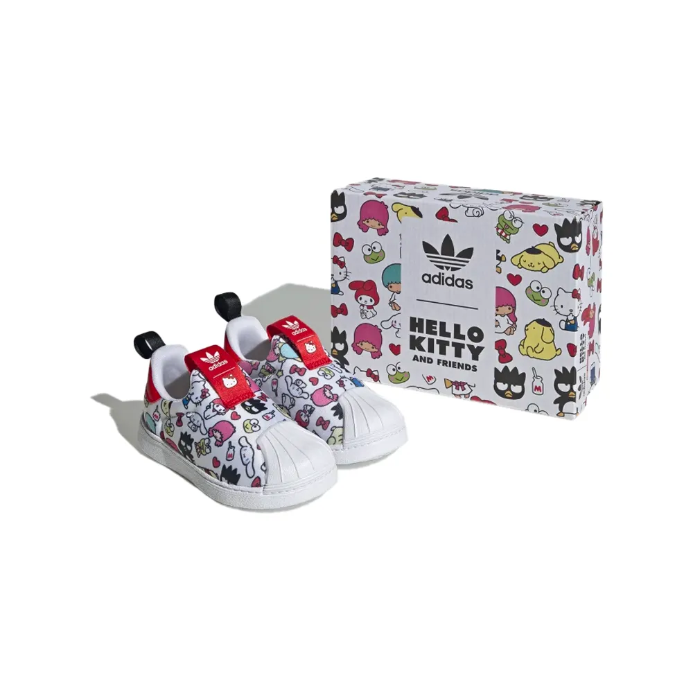 Adidas X Hello Kitty Superstar 360 Infant Cloud White / Vivid Red / Core Black HQ4092