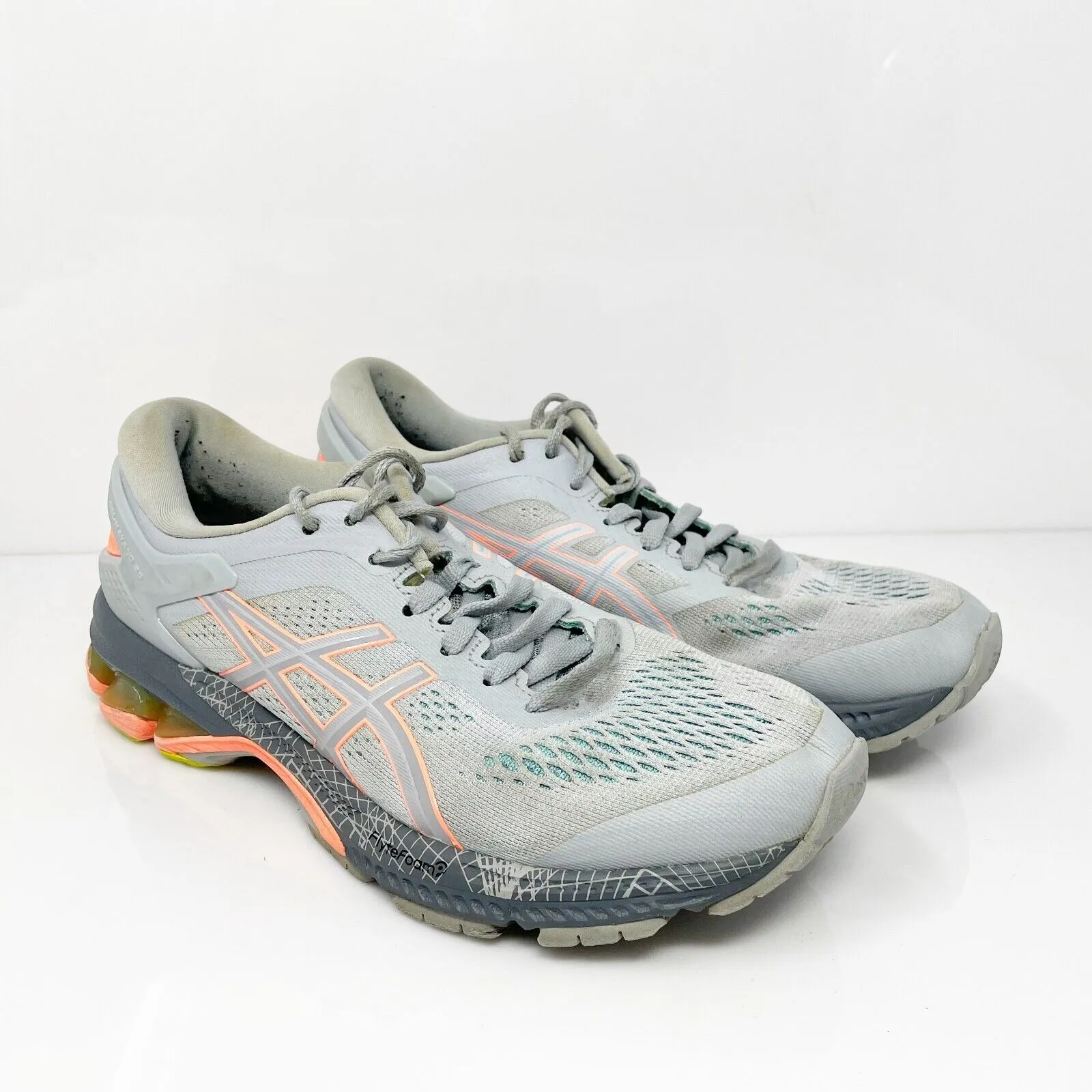 Asics Womens Gel Kayano 26 1012A536 Gray Running Shoes Sneakers Size 7.5