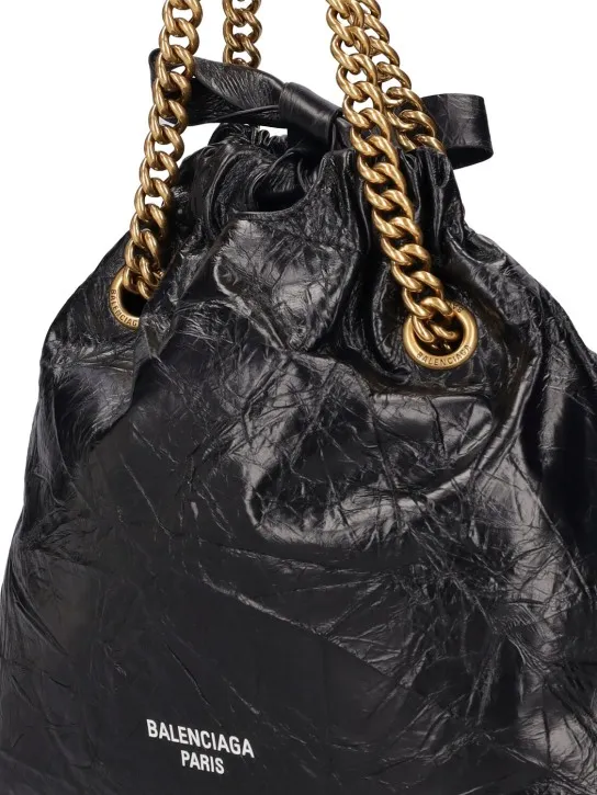 Balenciaga   Small Crush leather tote bag 