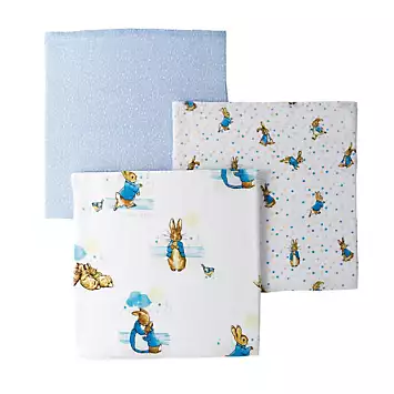 Beatrix Potter Set of 3 Peter Rabbit Baby Collection Muslin Squares | Kaleidoscope