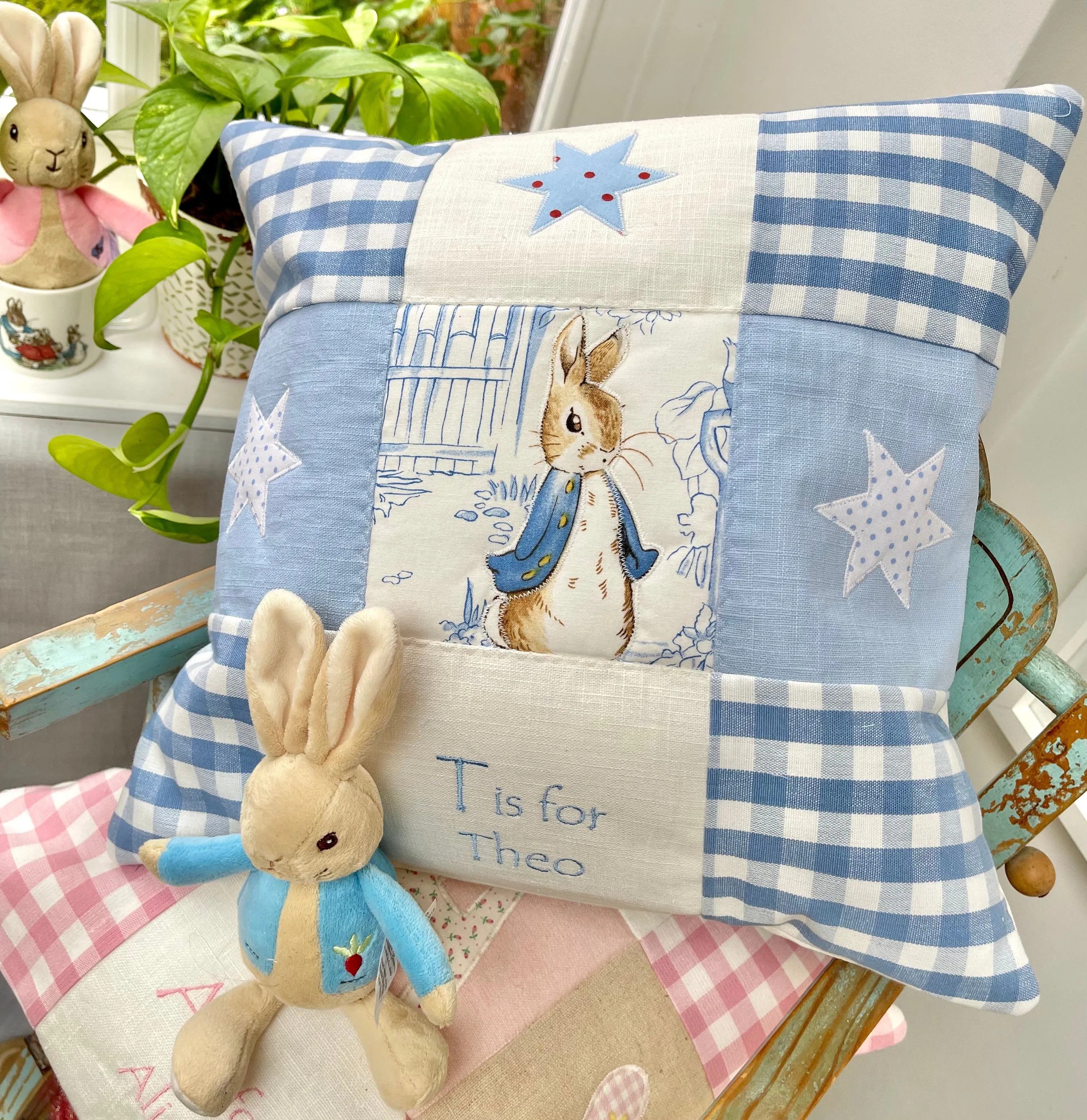 Beatrix Potter © Alphabet Cushion, Multi-Coloured