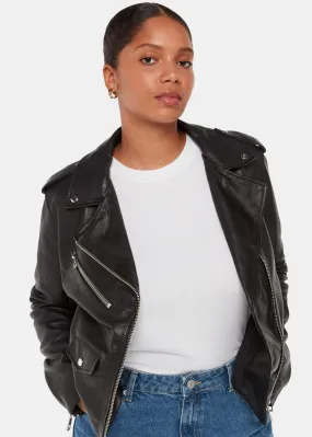 Black Black Agnes Leather Jacket