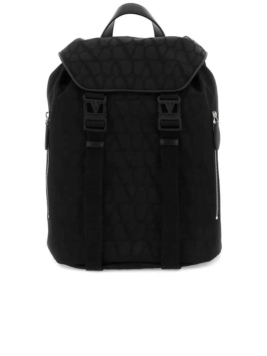 Black Iconographe Nylon Backpack