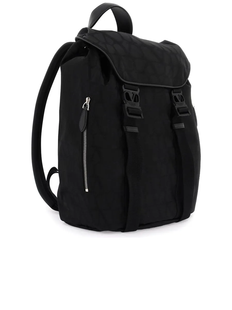 Black Iconographe Nylon Backpack