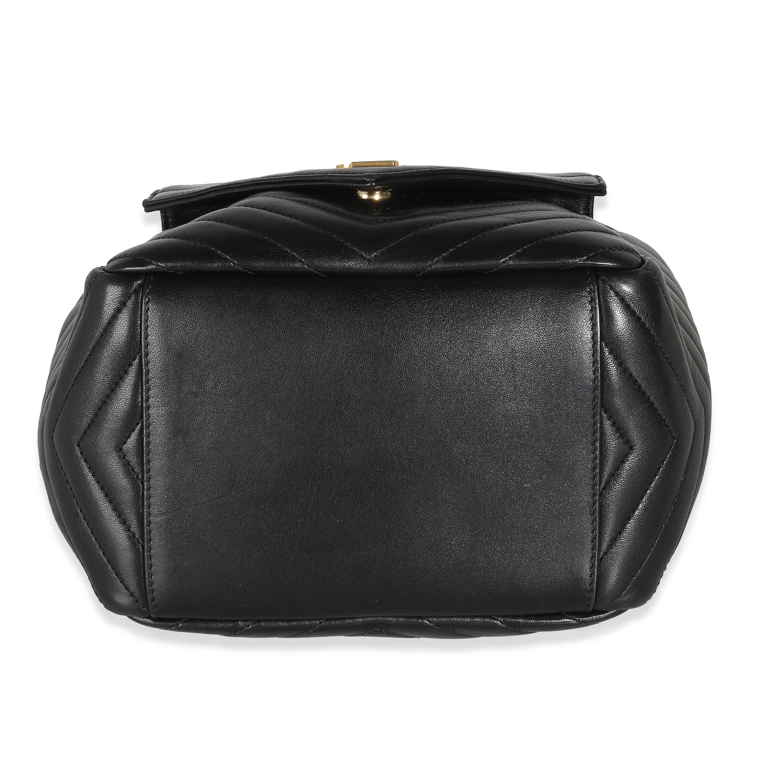 Black Matelasse Lambskin Joe Backpack