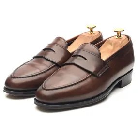 'Bradley II' Dark Brown Leather Loafers UK 5 E