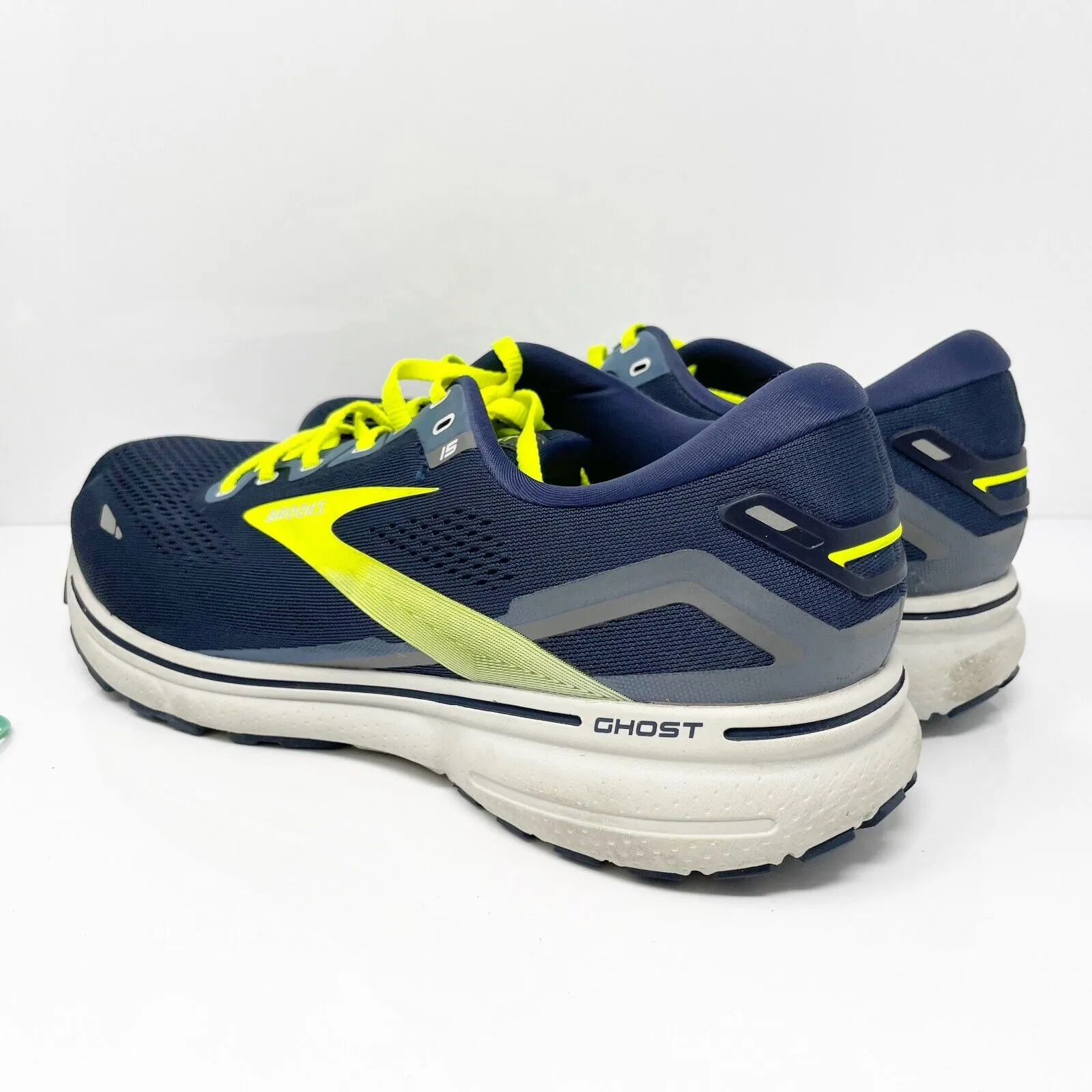 Brooks Mens Ghost 15 1103932E429 Blue Running Shoes Sneakers Size 12.5 2E