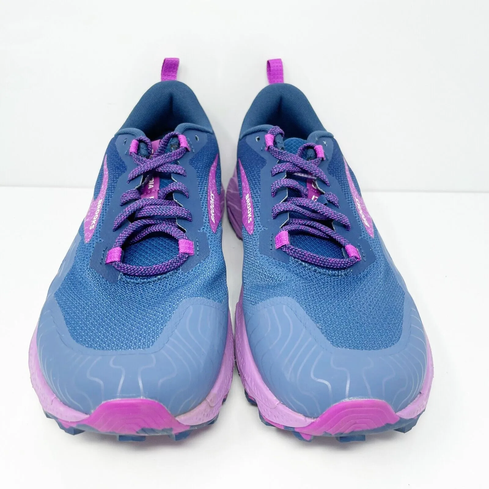 Brooks Womens Cascadia 17 1203921B449 Blue Running Shoes Sneakers Size 11 B