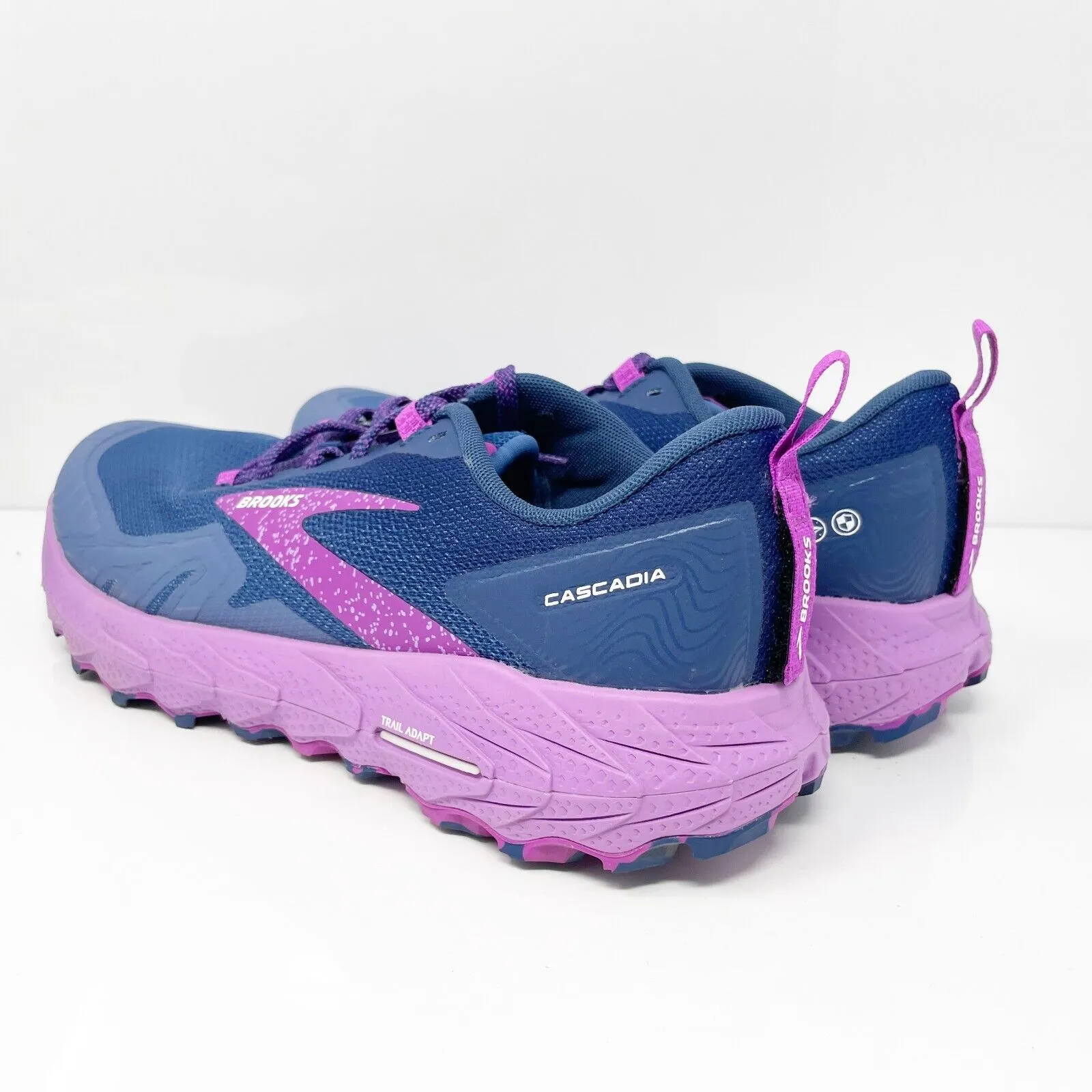 Brooks Womens Cascadia 17 1203921B449 Blue Running Shoes Sneakers Size 11 B