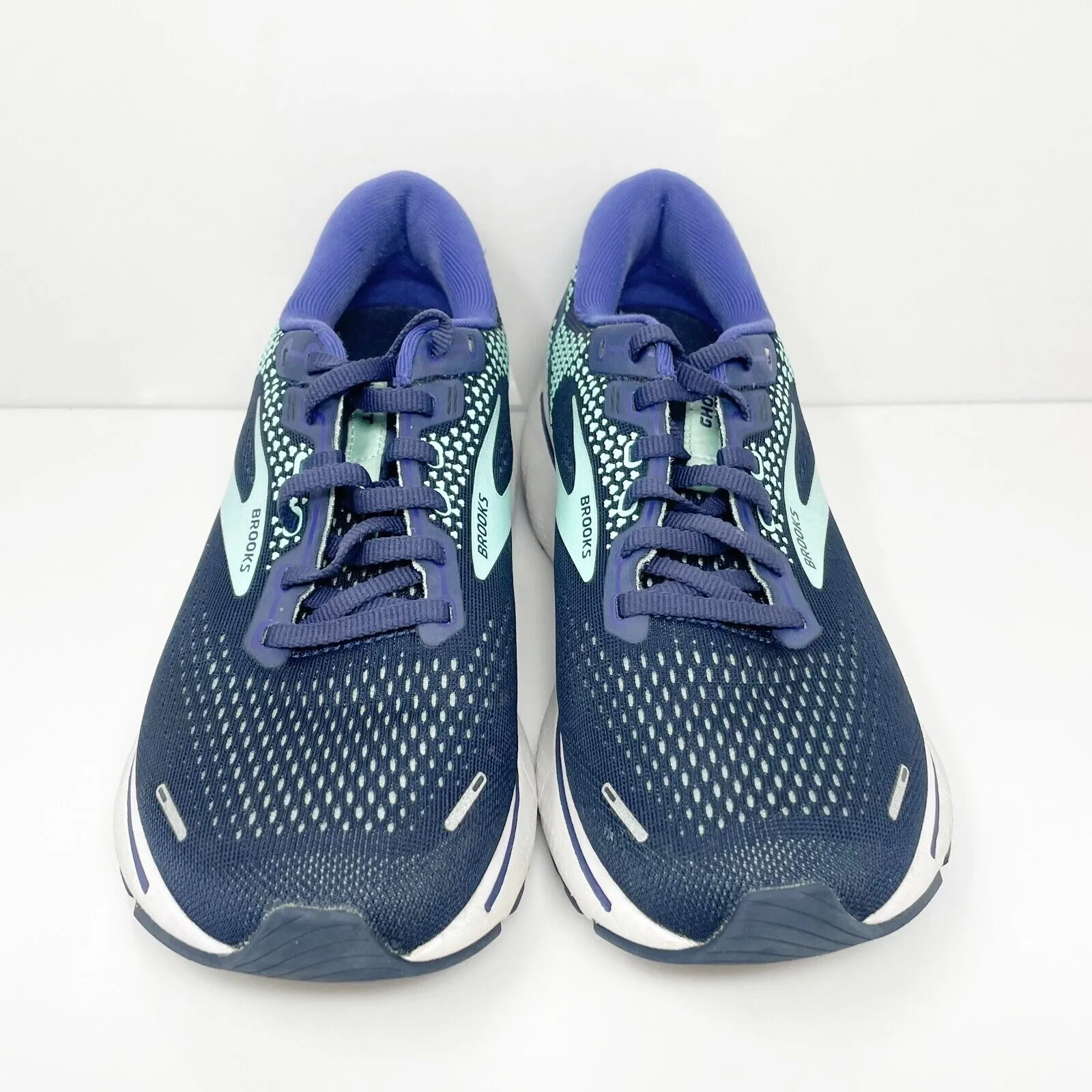 Brooks Womens Ghost 14 1203561B446 Blue Running Shoes Sneakers Size 9 B