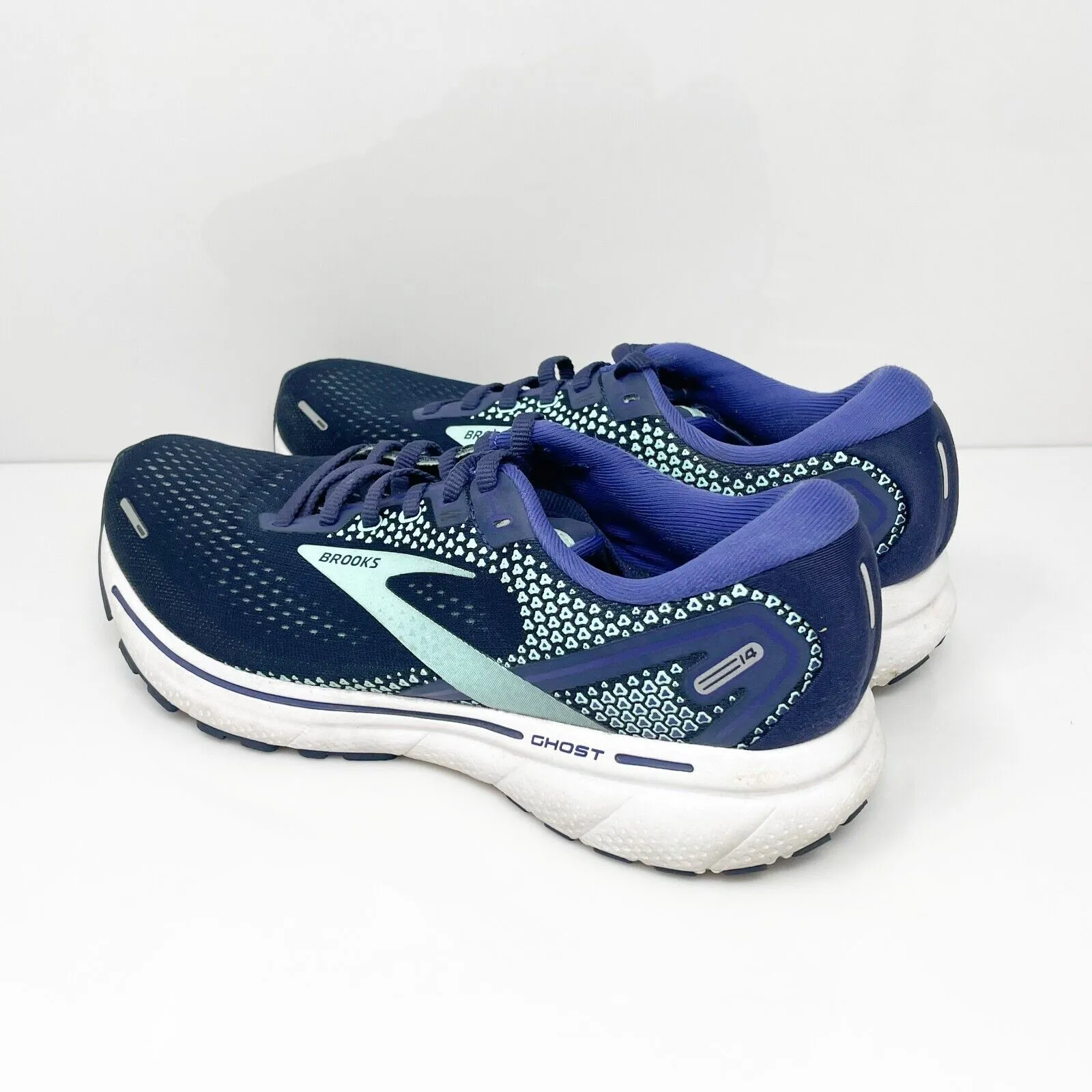 Brooks Womens Ghost 14 1203561B446 Blue Running Shoes Sneakers Size 9 B