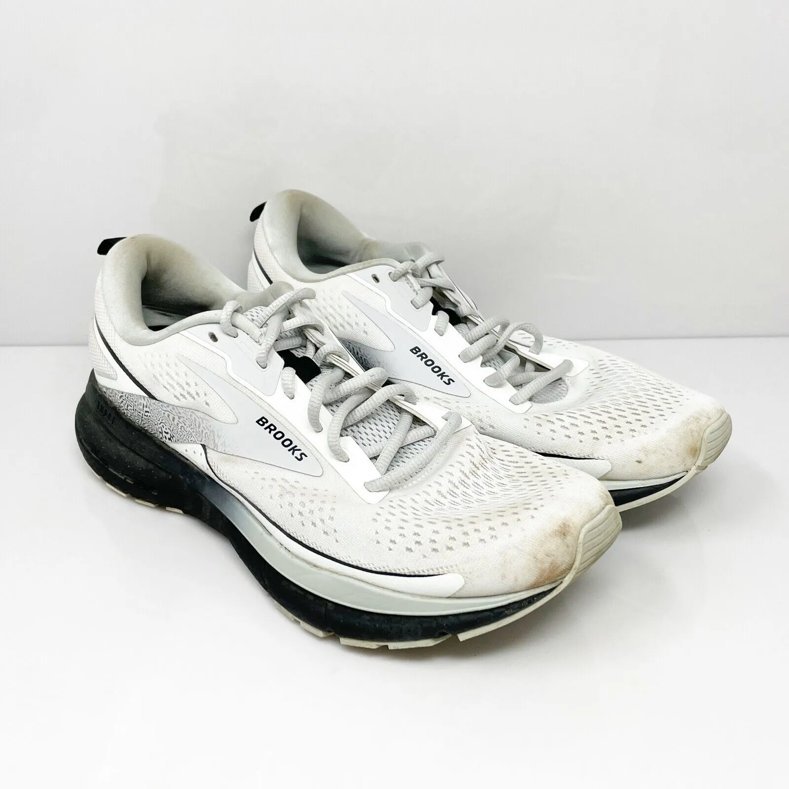 Brooks Womens Trace 3 1204011B191 White Running Shoes Sneakers Size 11 B