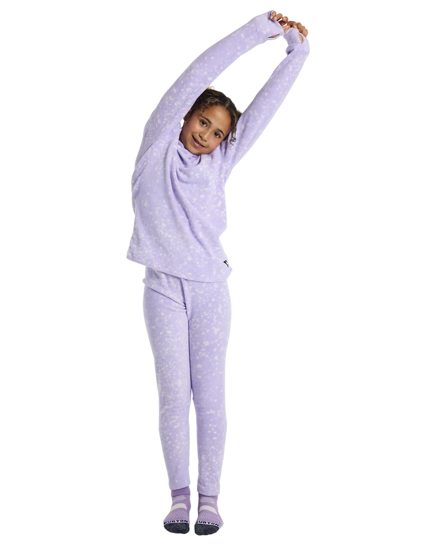 Burton Kids' Fleece Base Layer Set - Stardust | Shop Long Johns at Trojan Wake Ski Snow & Snow Skiers Warehouse