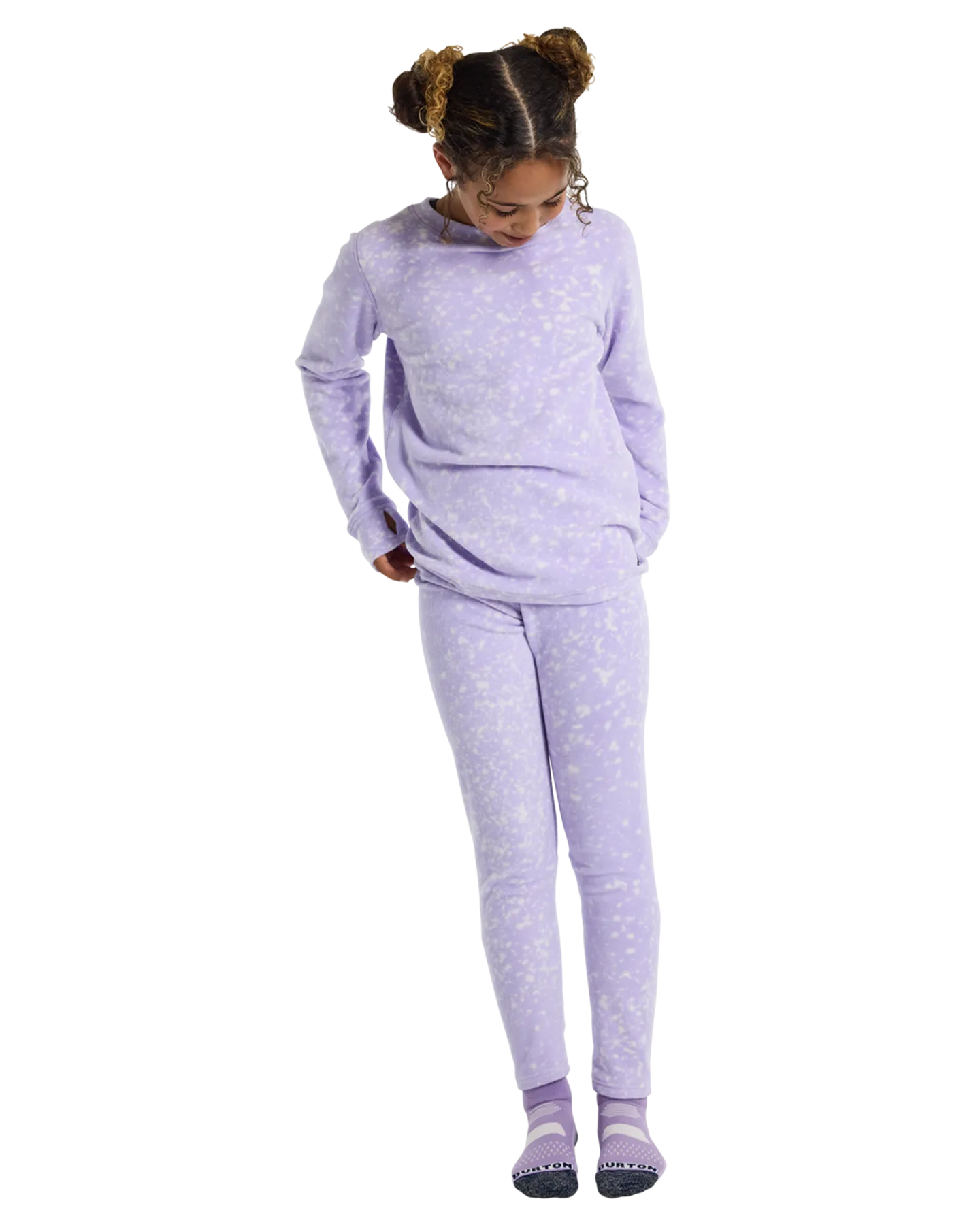 Burton Kids' Fleece Base Layer Set - Stardust | Shop Long Johns at Trojan Wake Ski Snow & Snow Skiers Warehouse