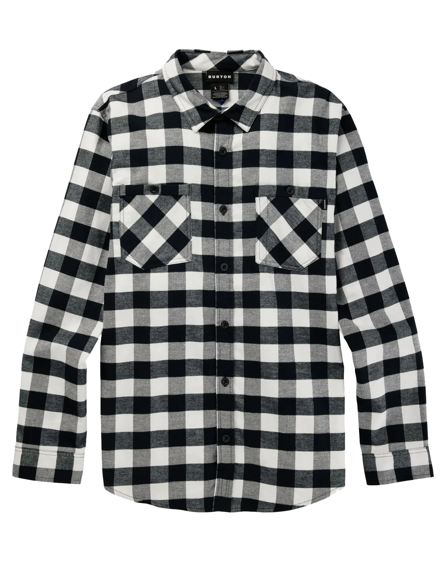 Burton Men's Favorite Long Sleeve Flannel - Stout White Buffalo Plaid