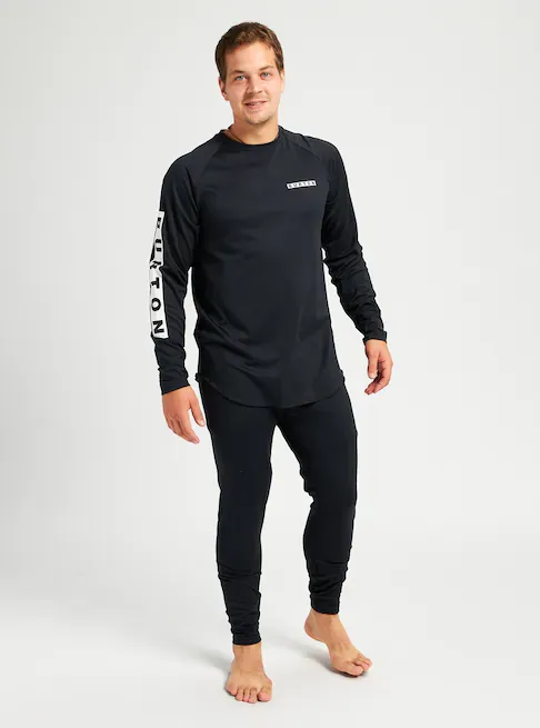 Burton Men's Roadie Base Layer Tech T-Shirt - True Black