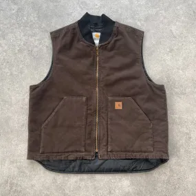 Carhartt 2011 heavyweight quilted vest jacket (XL)