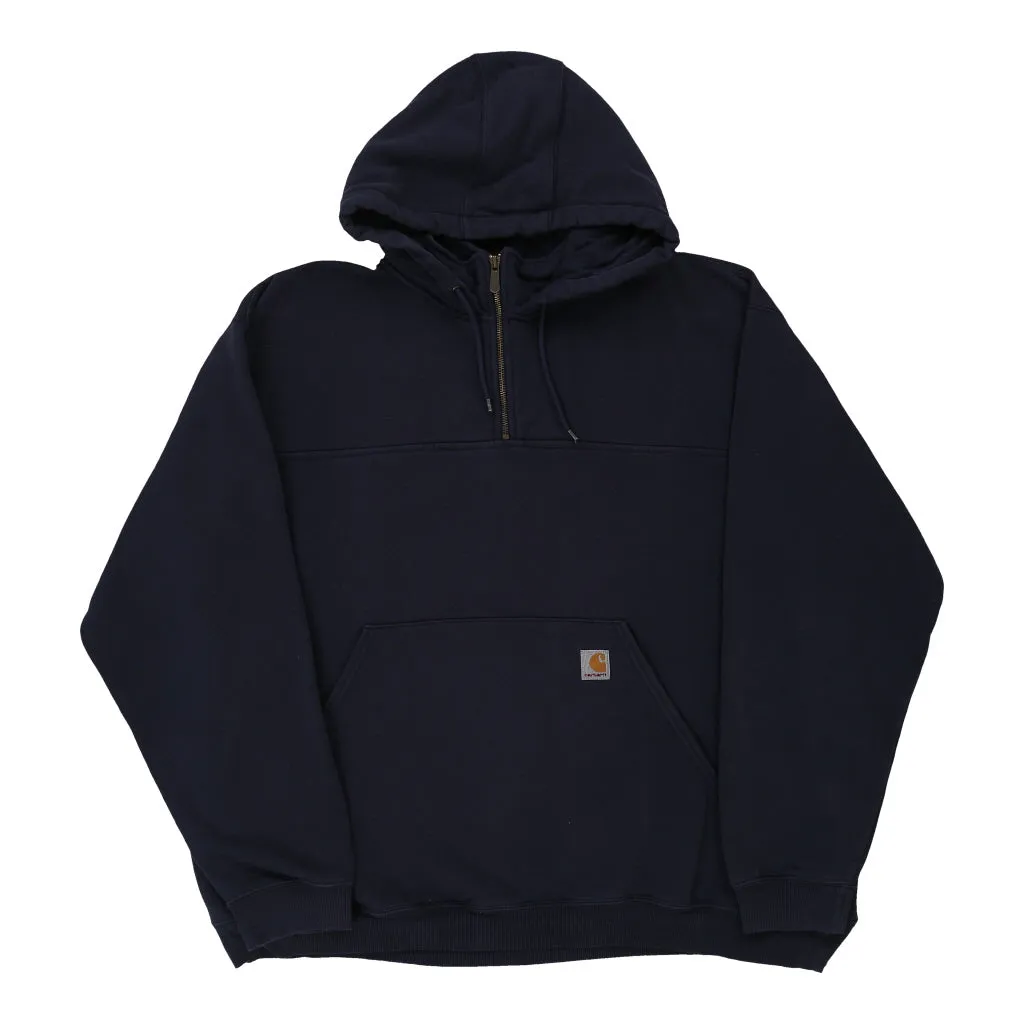 Carhartt Hoodie - 2XL Navy Cotton Blend