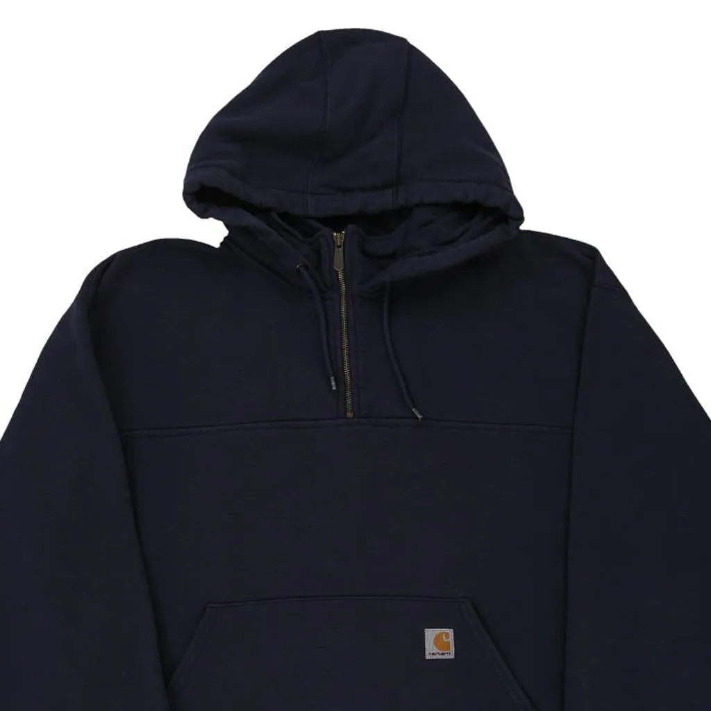 Carhartt Hoodie - 2XL Navy Cotton Blend