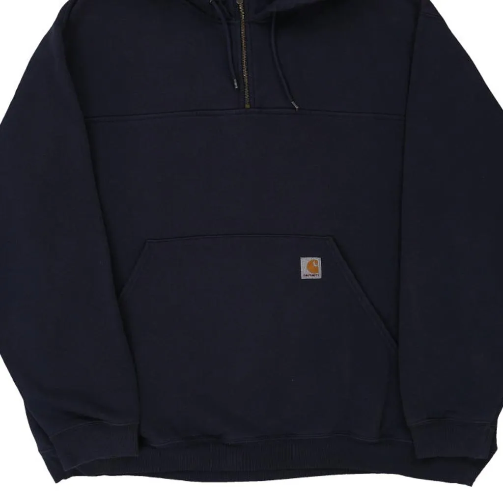 Carhartt Hoodie - 2XL Navy Cotton Blend