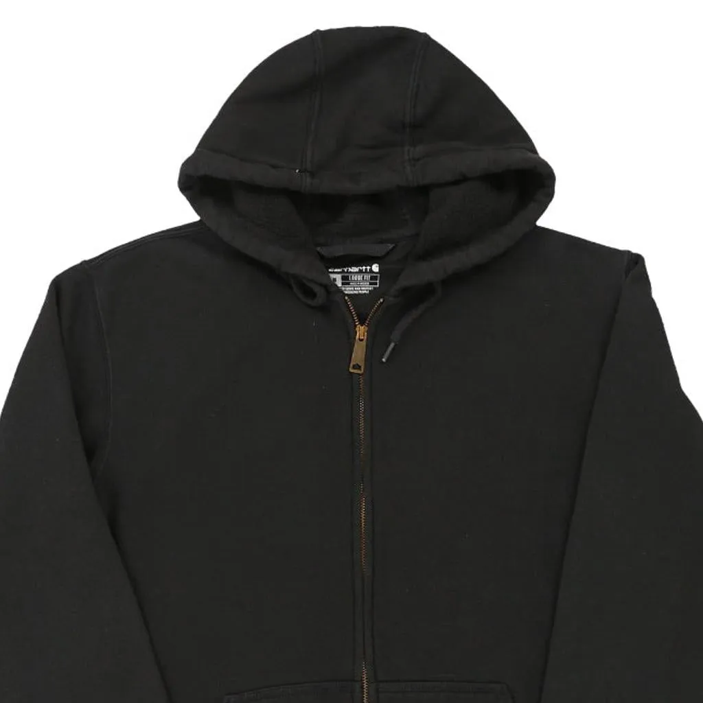 Carhartt Hoodie - Medium Black Cotton Blend