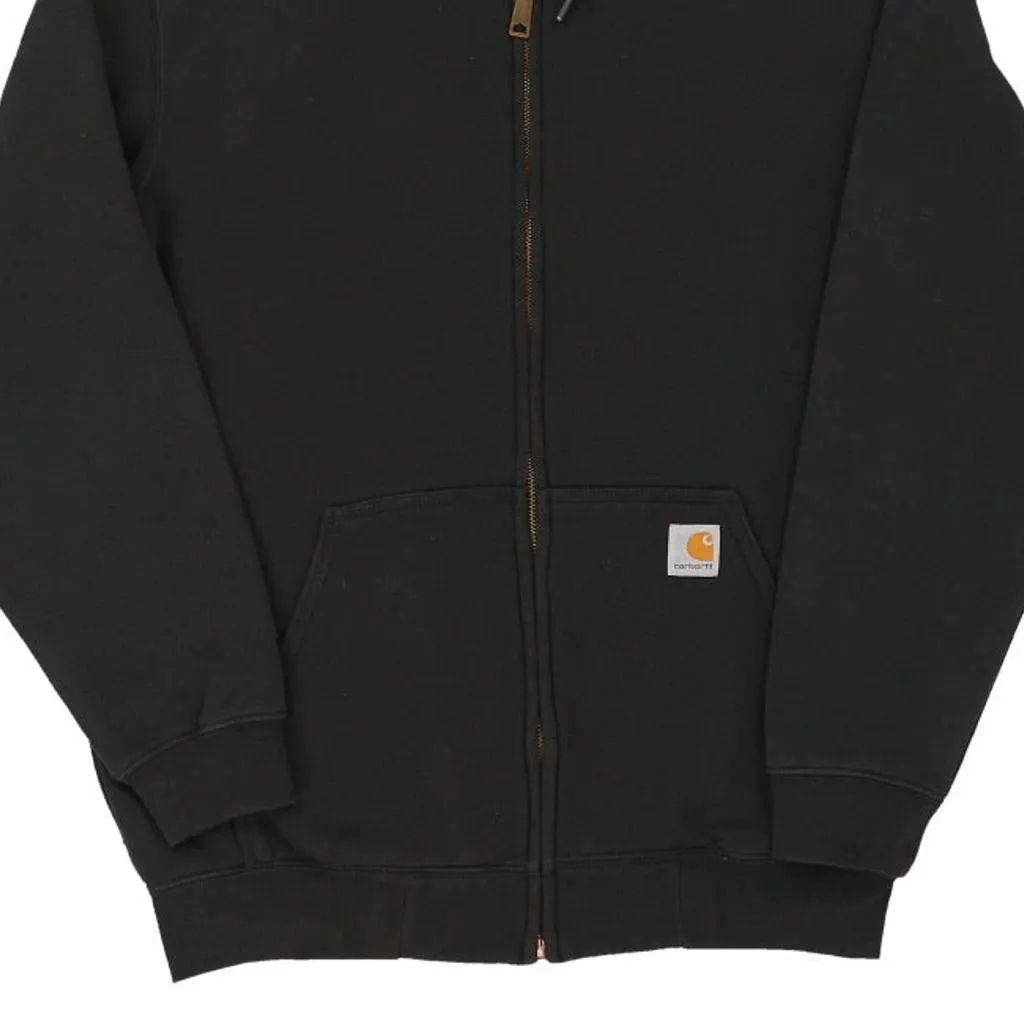 Carhartt Hoodie - Medium Black Cotton Blend