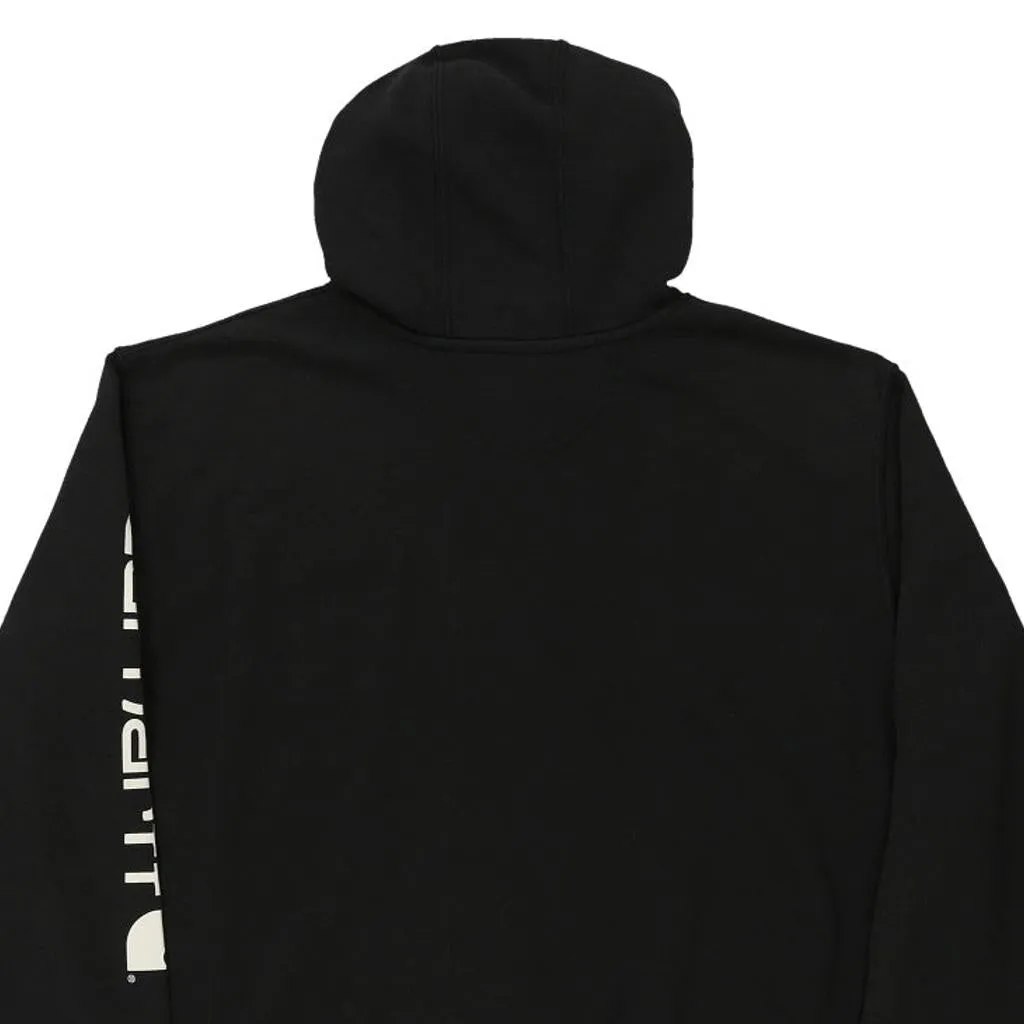 Carhartt Spellout Hoodie - 2XL Black Cotton Blend