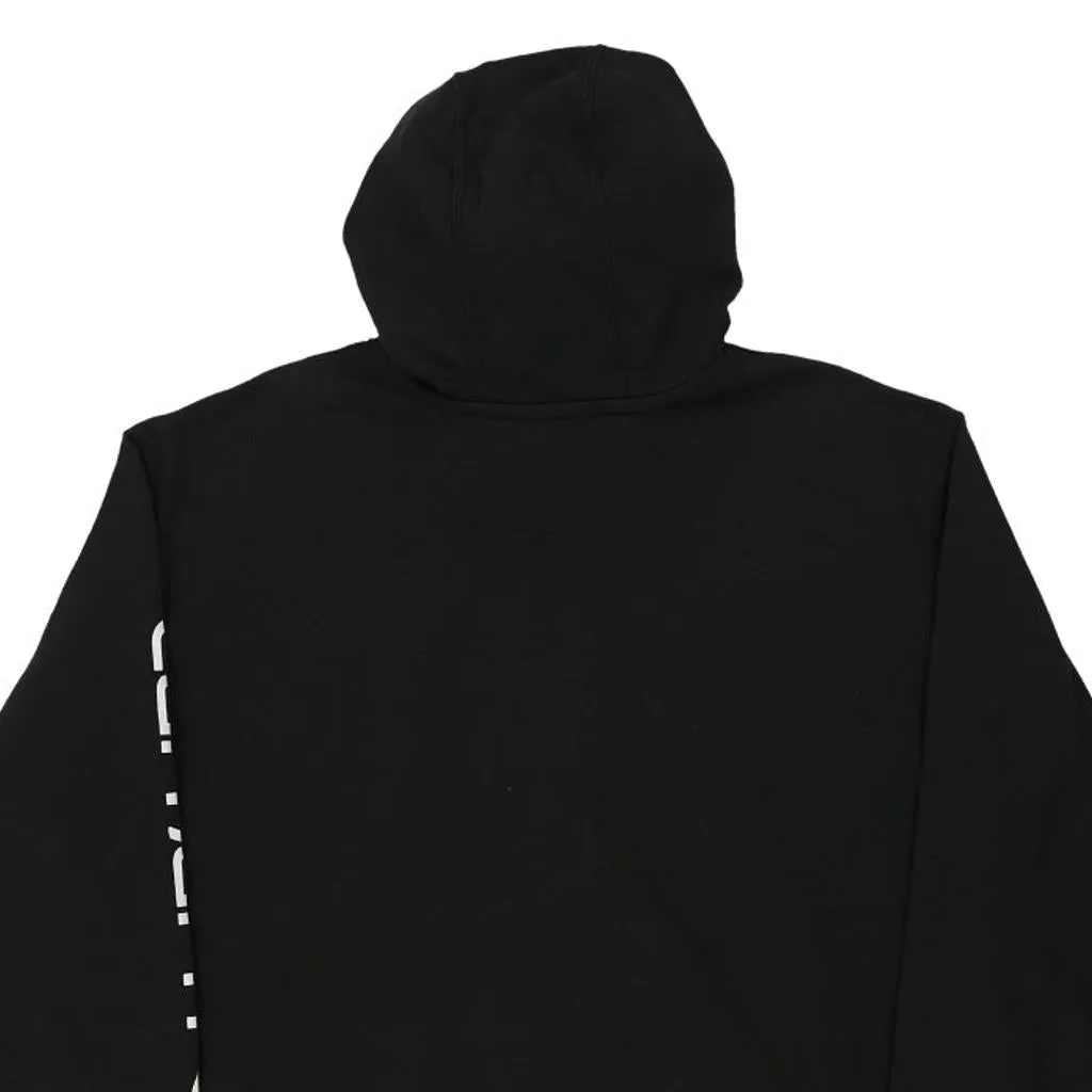 Carhartt Spellout Hoodie - XL Black Cotton Blend