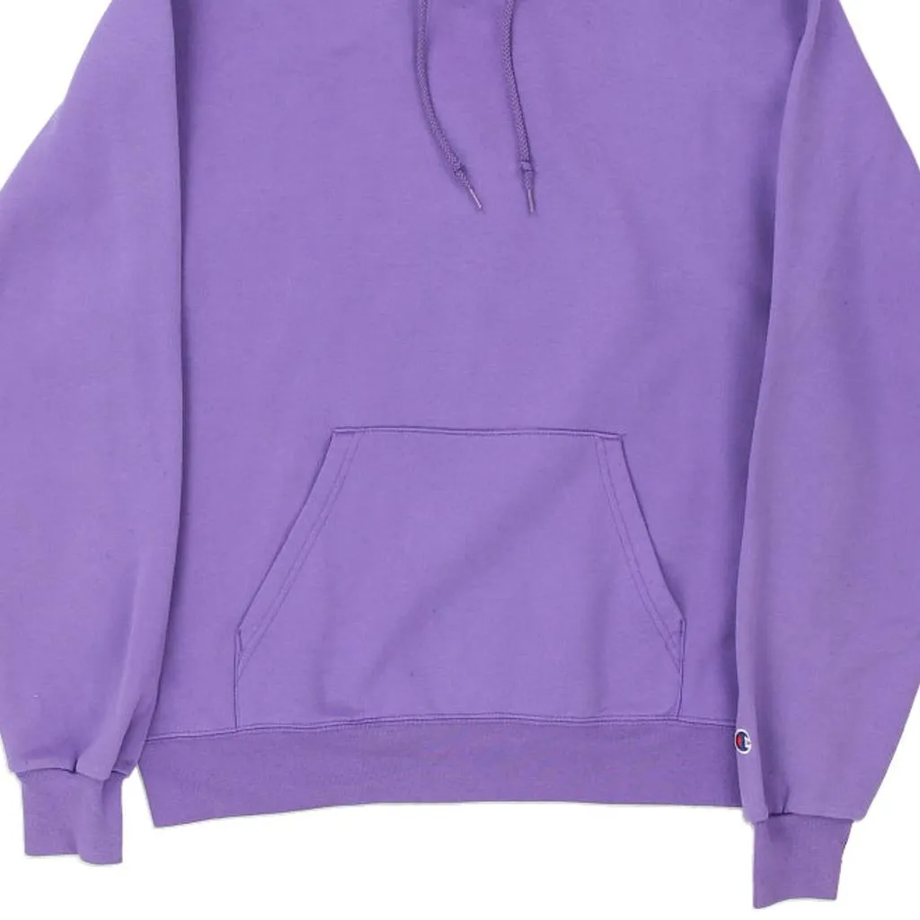 Champion Hoodie - Small Purple Cotton Blend