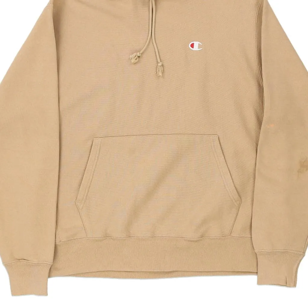 Champion Hoodie - XL Beige Cotton Blend