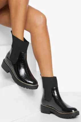 Chunky Sock Chelsea Boots