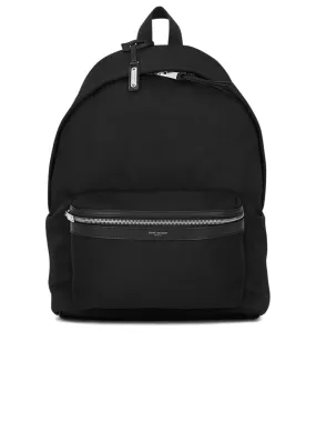 City Backpack in Nylon and Canvas