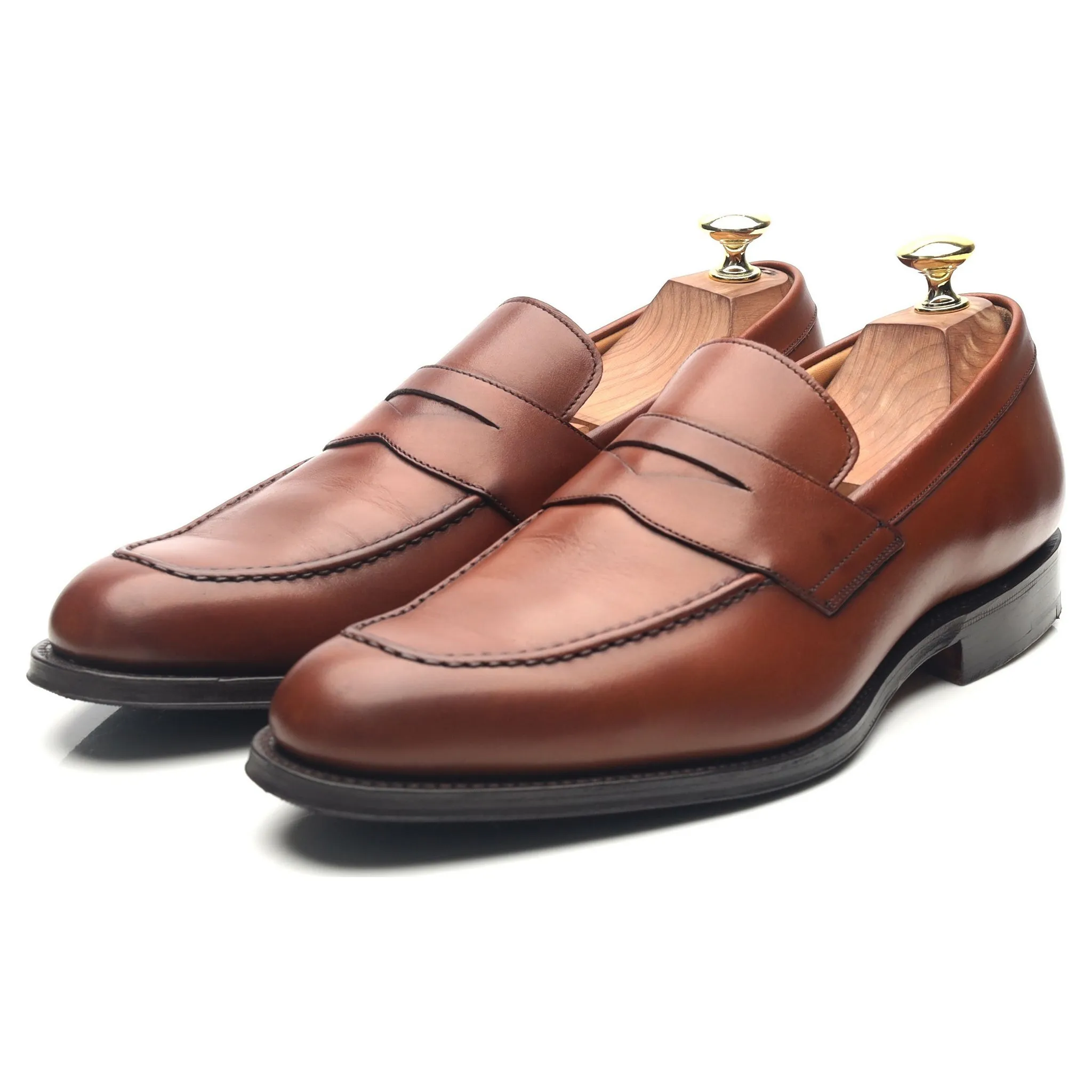 'Coldeast' Tan Brown Leather Loafers UK 7 G