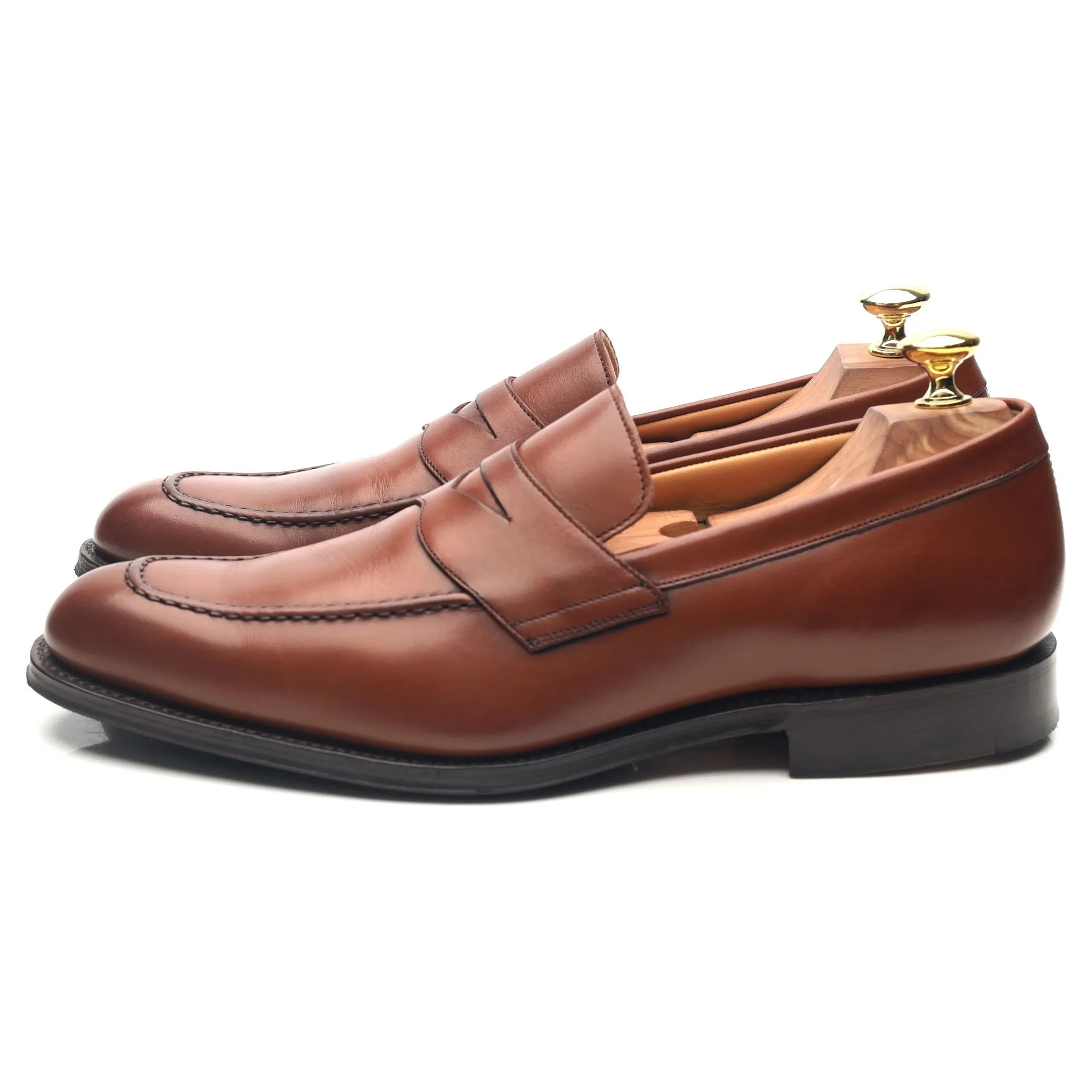 'Coldeast' Tan Brown Leather Loafers UK 7 G