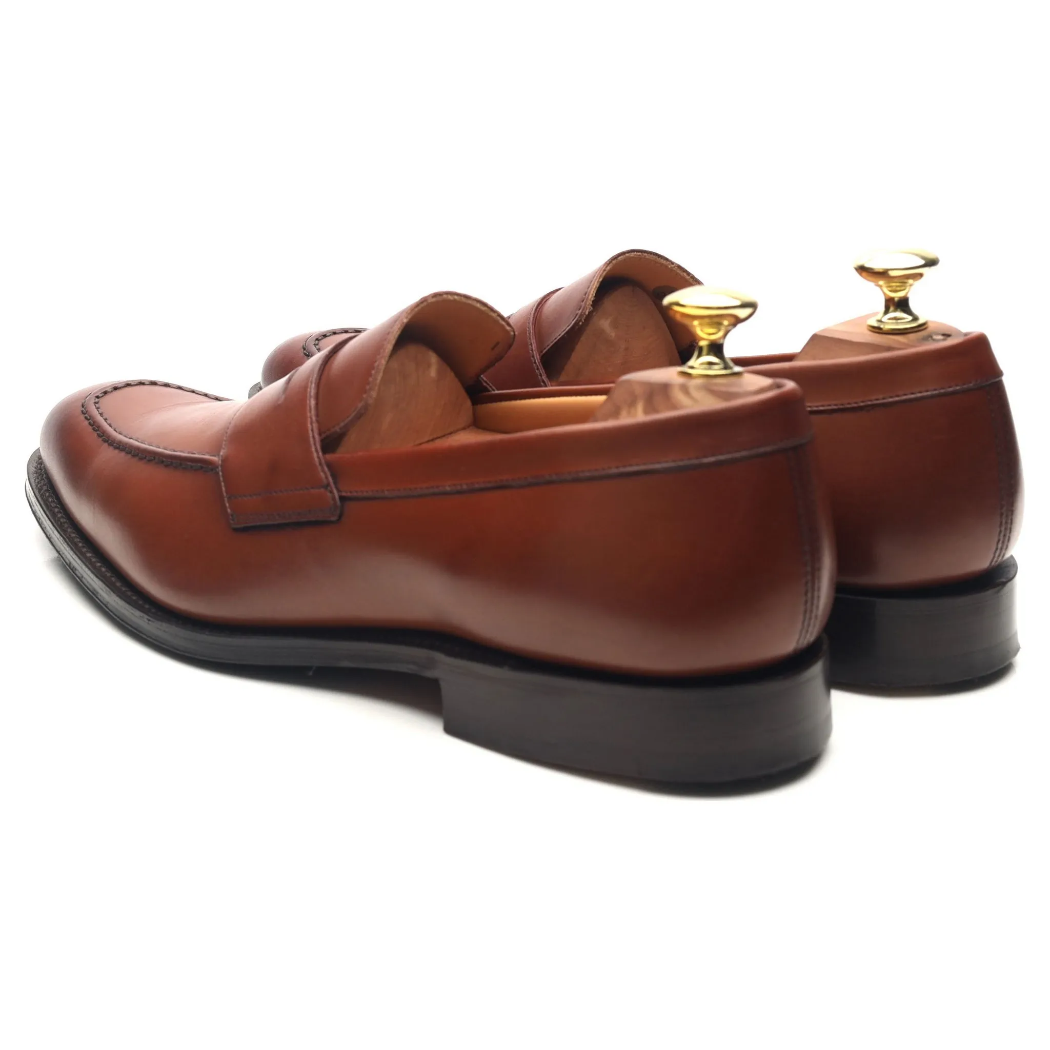 'Coldeast' Tan Brown Leather Loafers UK 7 G