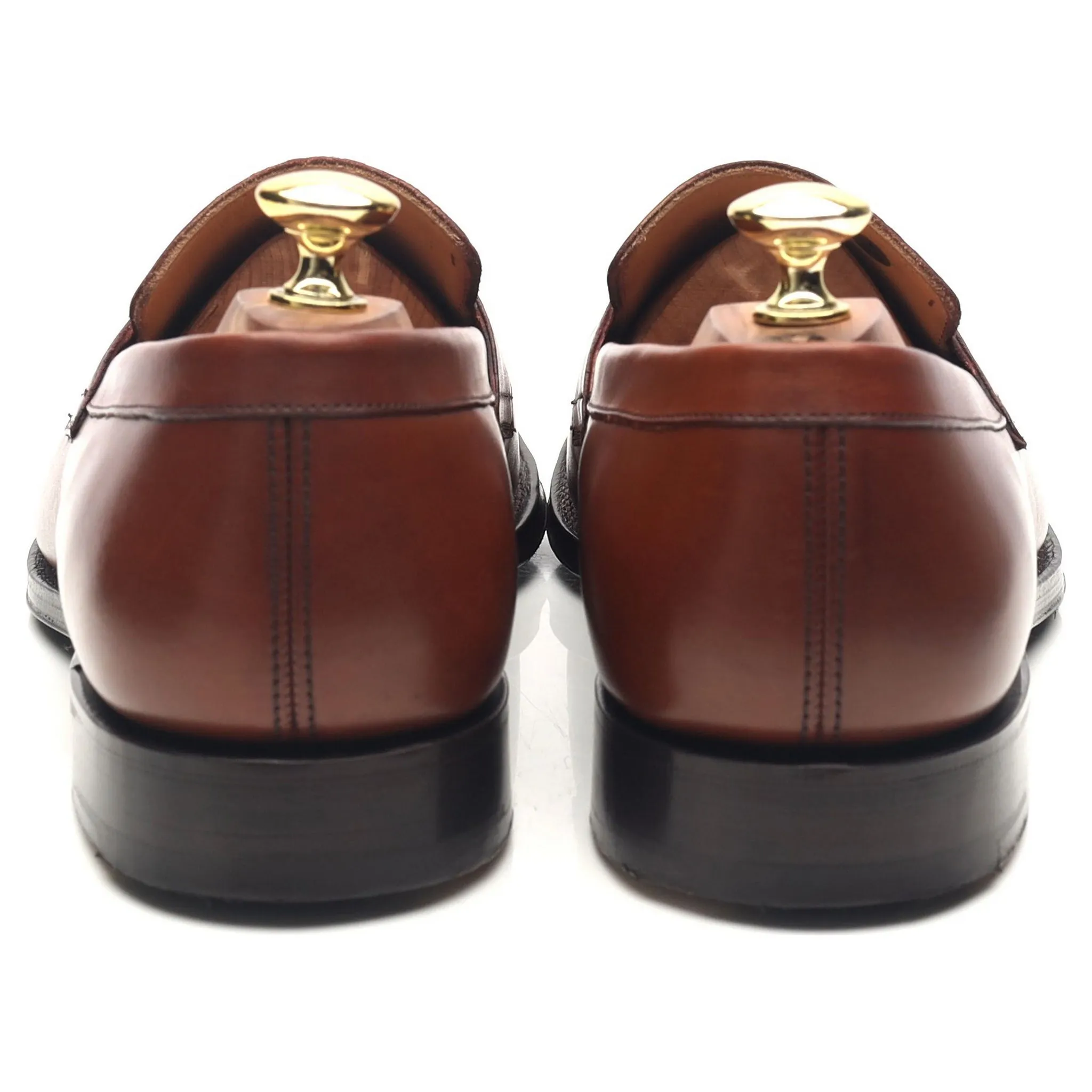 'Coldeast' Tan Brown Leather Loafers UK 7 G