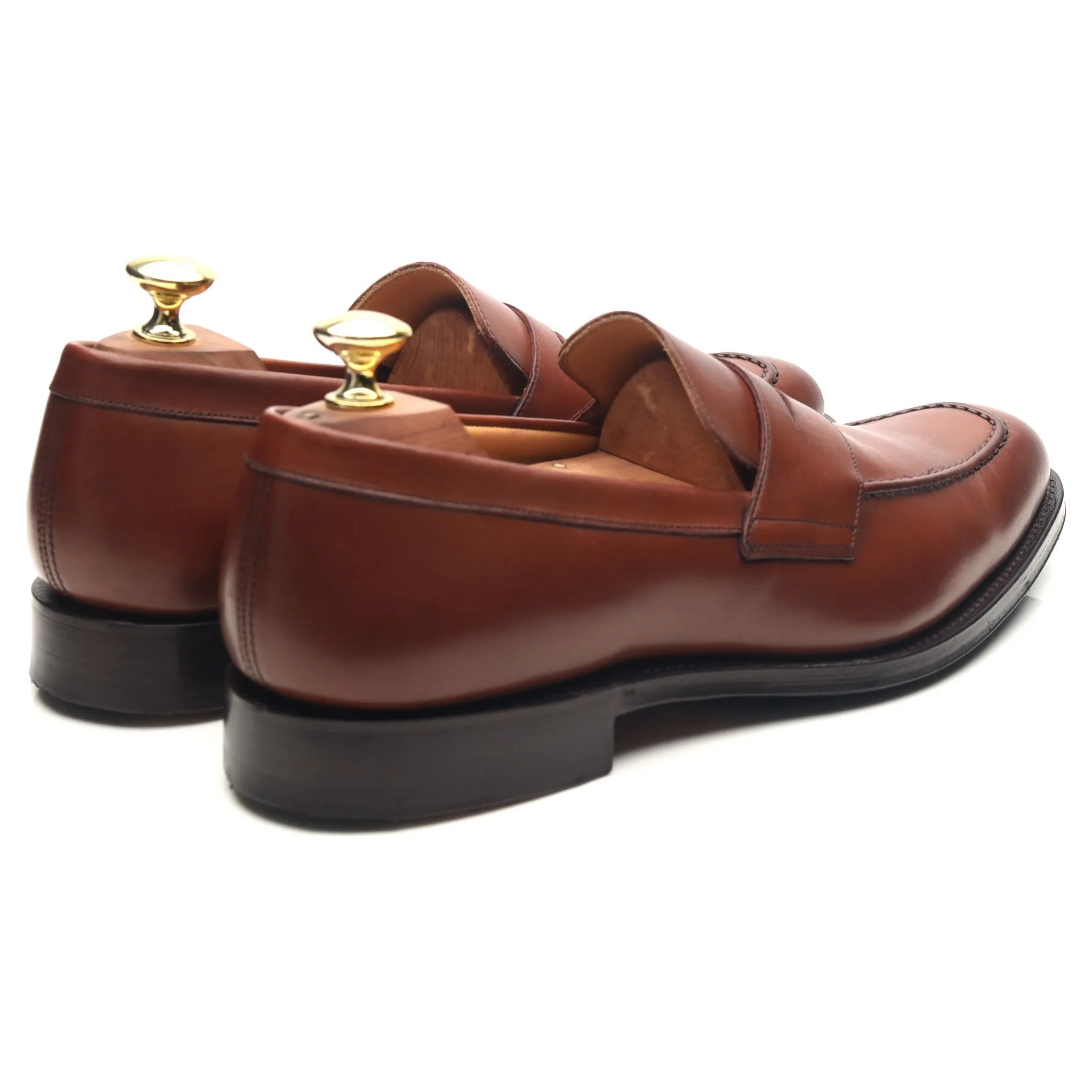 'Coldeast' Tan Brown Leather Loafers UK 7 G