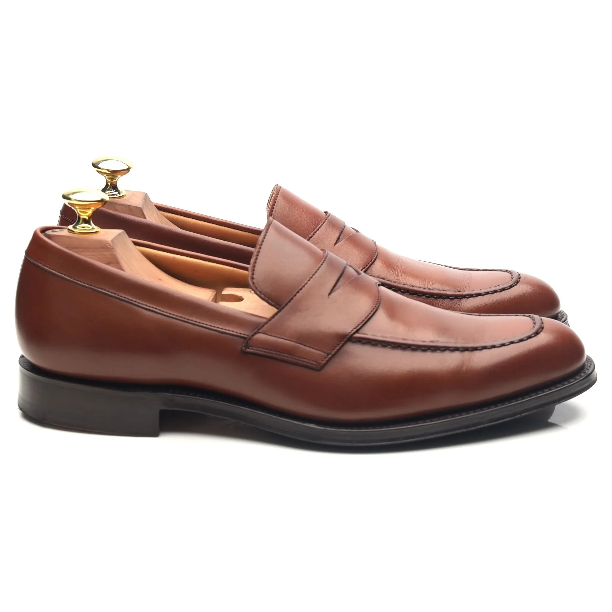 'Coldeast' Tan Brown Leather Loafers UK 7 G