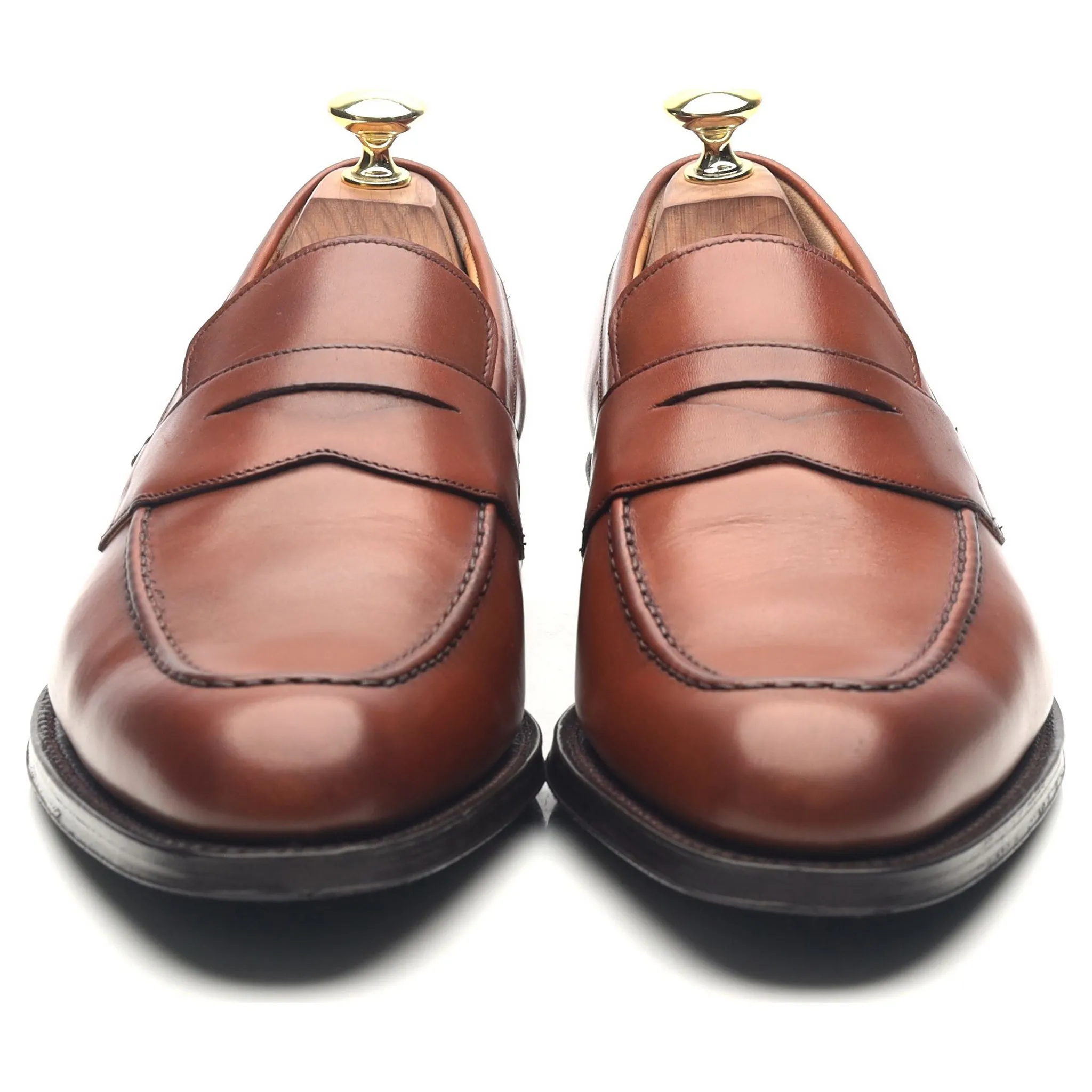 'Coldeast' Tan Brown Leather Loafers UK 7 G