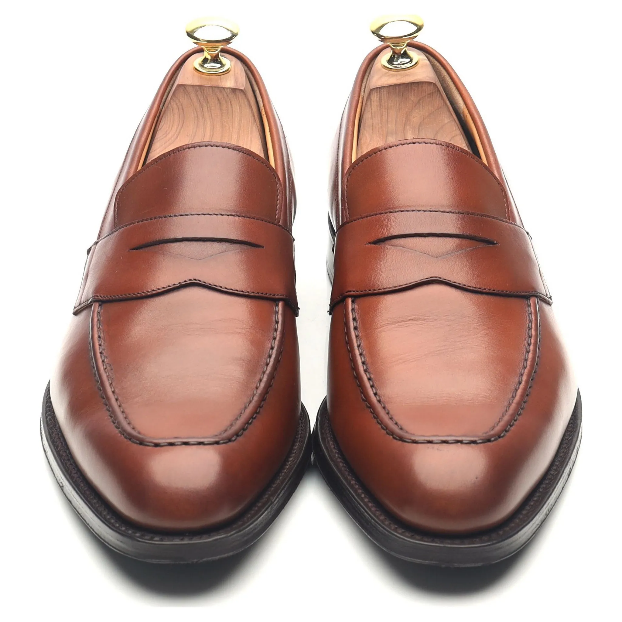 'Coldeast' Tan Brown Leather Loafers UK 7 G