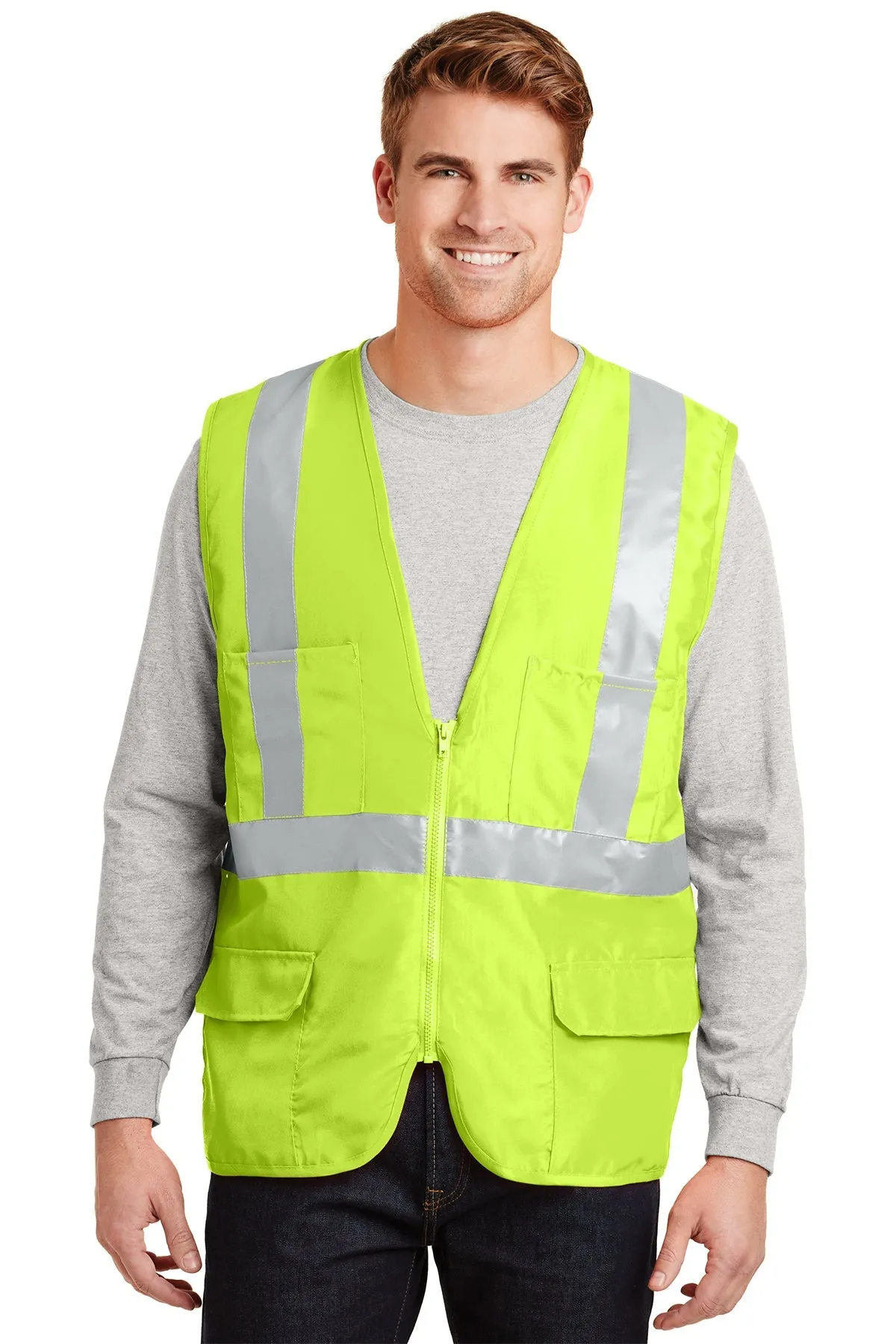 CornerStone ANSI 107 Mesh Back Safety Vest, Safety Yellow