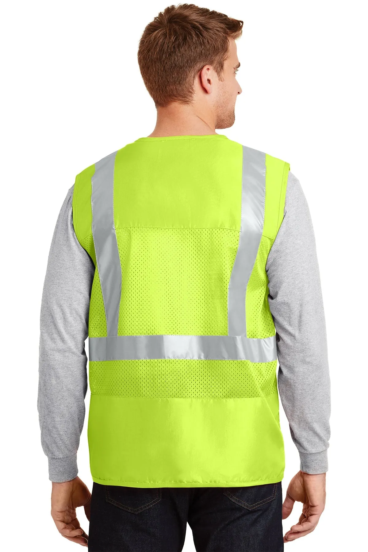 CornerStone ANSI 107 Mesh Back Safety Vest, Safety Yellow