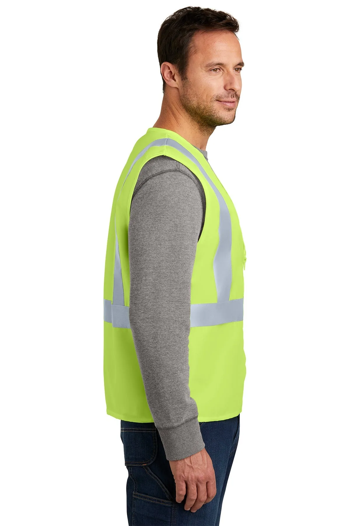 CornerStone ANSI 107 Safety Vest, Safety Yellow/ Reflective