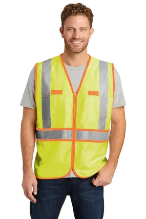 CornerStone ANSI 107 Safety Vest, Safety Yellow/Safety Orange