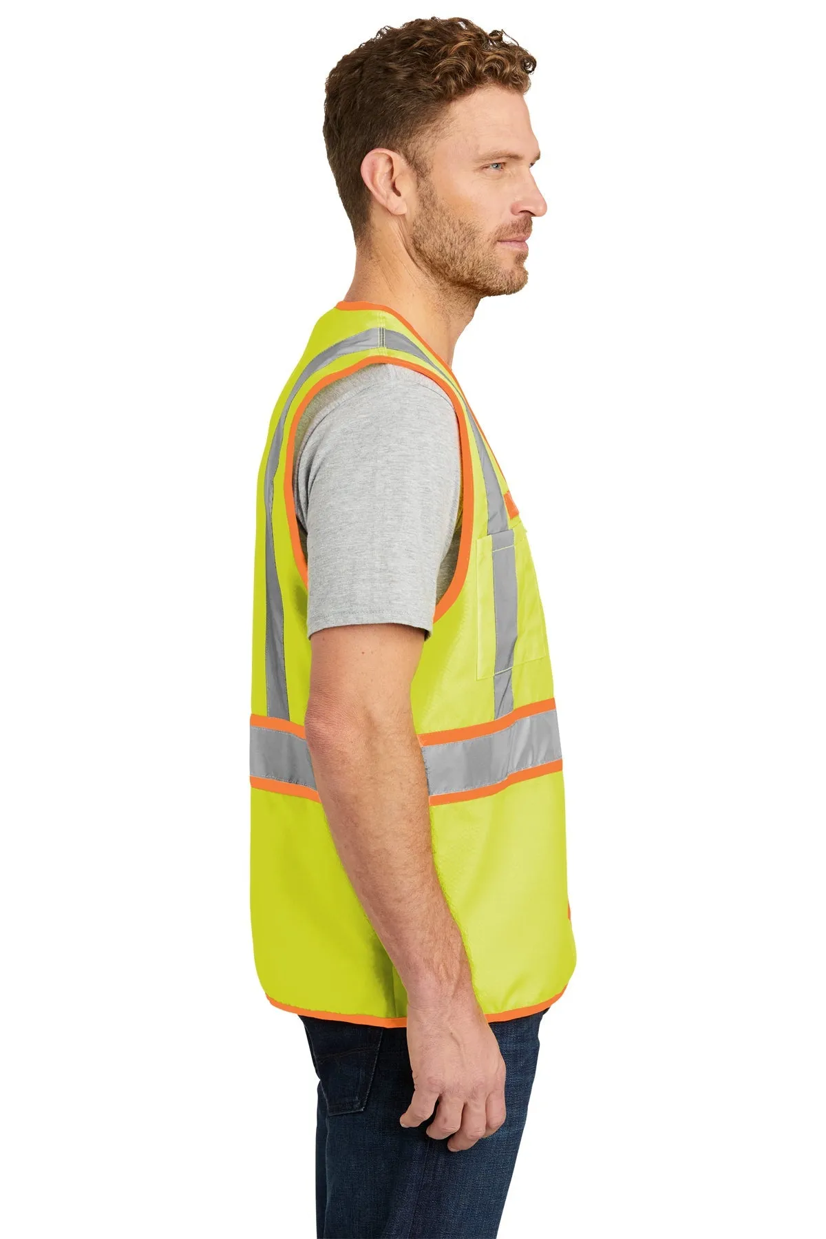 CornerStone ANSI 107 Safety Vest, Safety Yellow/Safety Orange